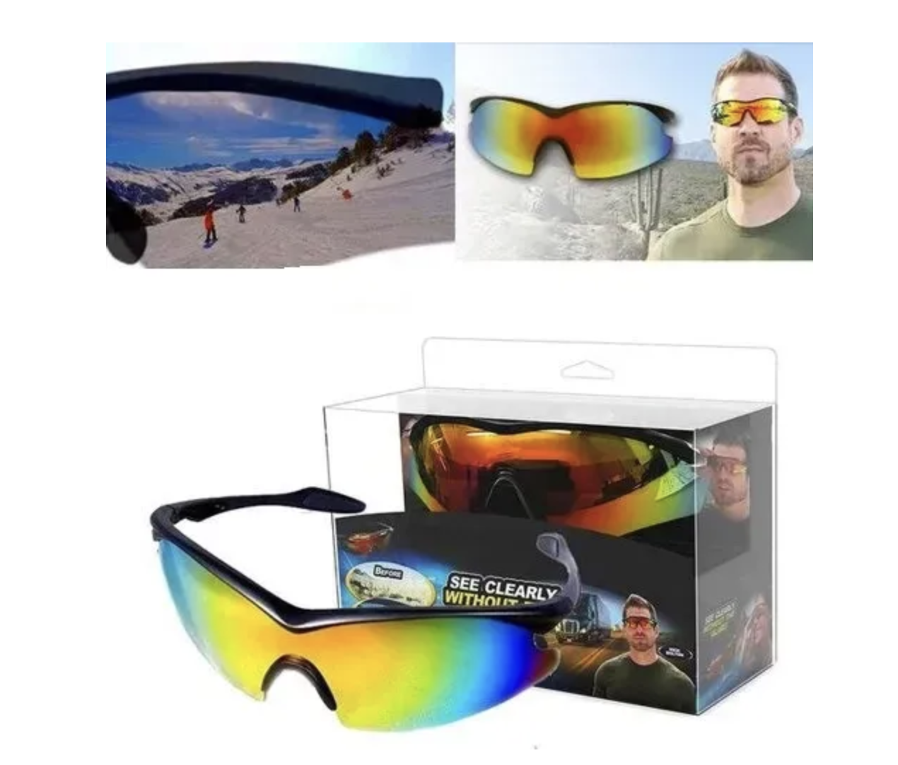 Антиблікові окуляри TAC GLASSES ∙ Окуляри TAC GLASSES для водіїв та спорту - мініатюра 4