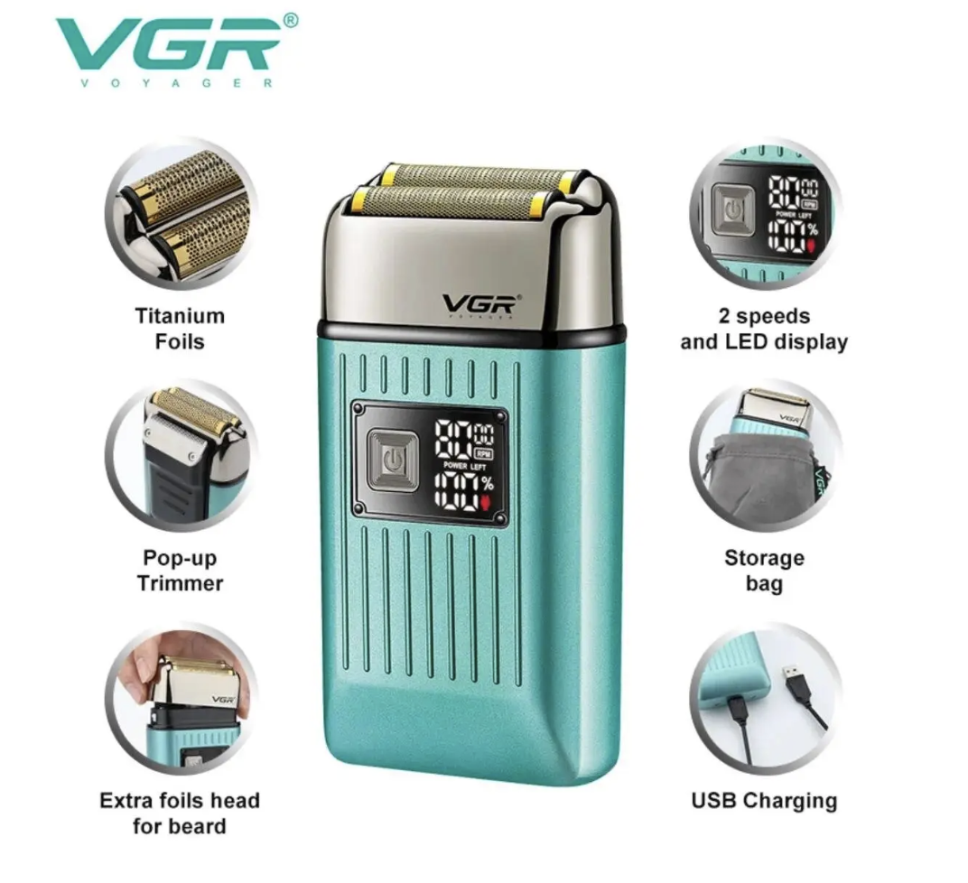 Електробритва VGR V-357 для гоління та стрижки волосся ∙ Бритва VGR V-357 для дому - мініатюра 4