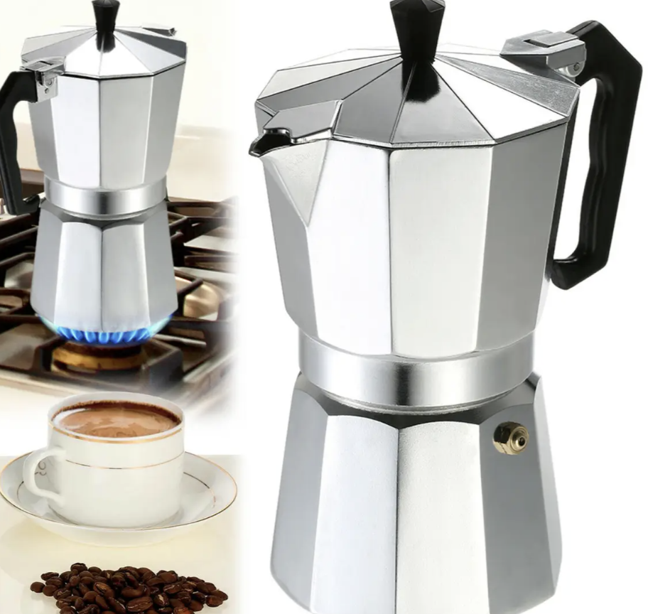 Гейзерна кавоварка UNIQUE UN-1913 на 9 порцій ∙ Гейзер UNIQUE UN-1913 для дому 405 мл