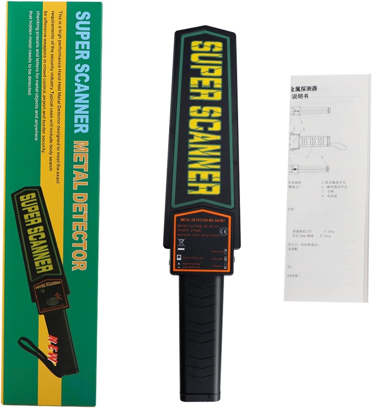 Ручний металодетектор Super Scanner 1568 ∙ Ручний сканер безпеки Super Scanner - мініатюра 3