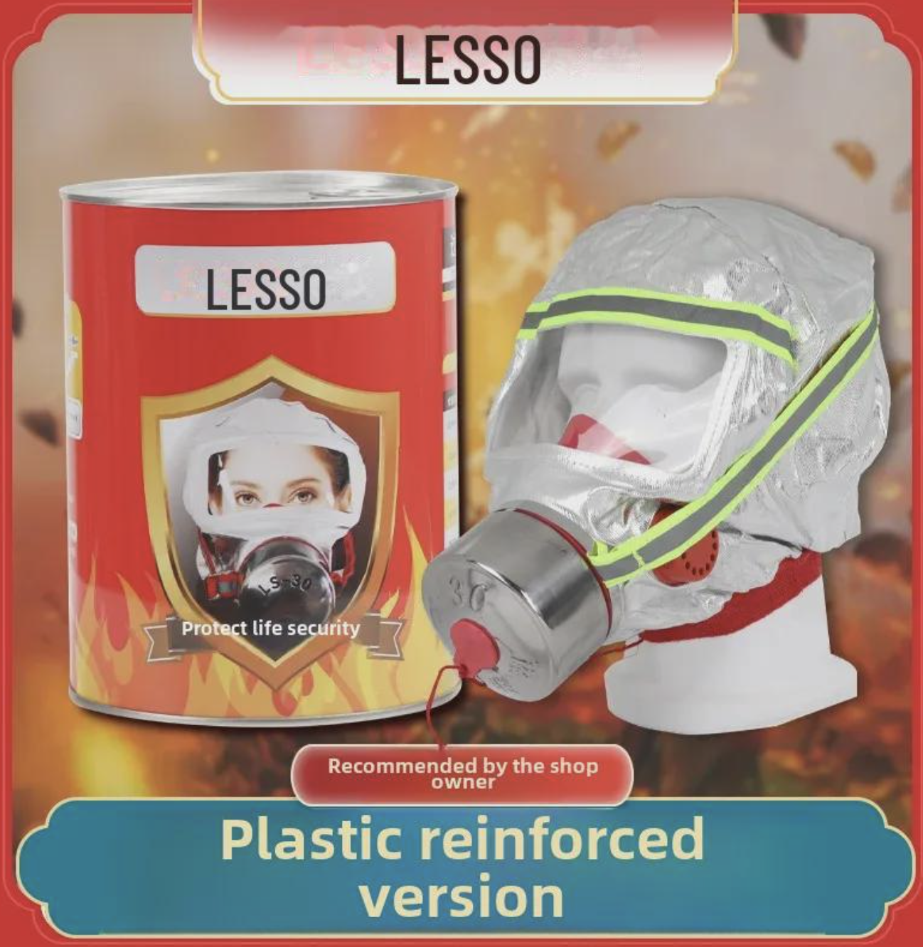 Екстрений захисний протигаз TZL-30 для дітей та дорослих ∙ Протигаз Fire Mask TZL-30 - мініатюра 2