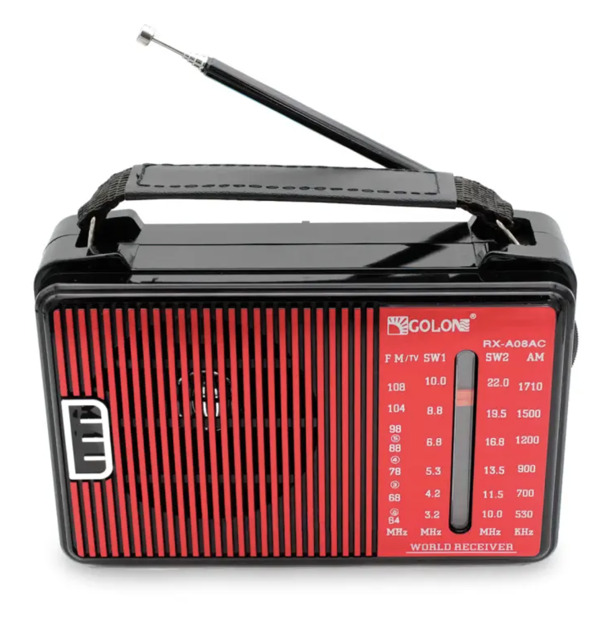 Портативний радіоприймач GOLON RX-A08 AC від мережі 220В ∙ Радіоприймач GOLON RX-A08 на батарейках