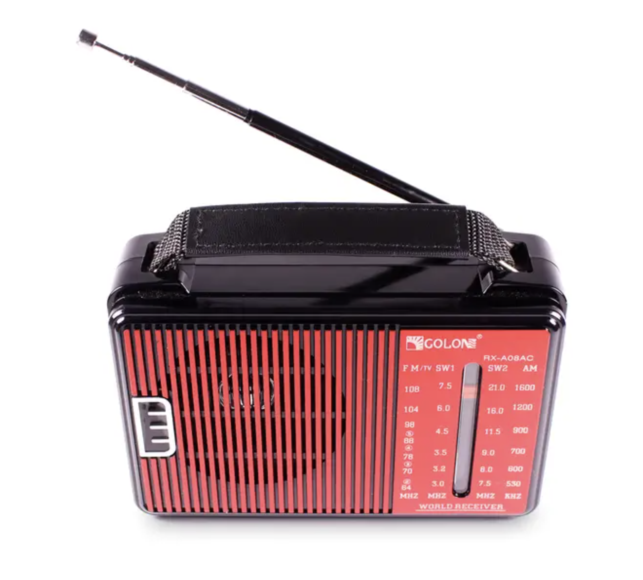 Портативний радіоприймач GOLON RX-A08 AC від мережі 220В ∙ Радіоприймач GOLON RX-A08 на батарейках - мініатюра 2