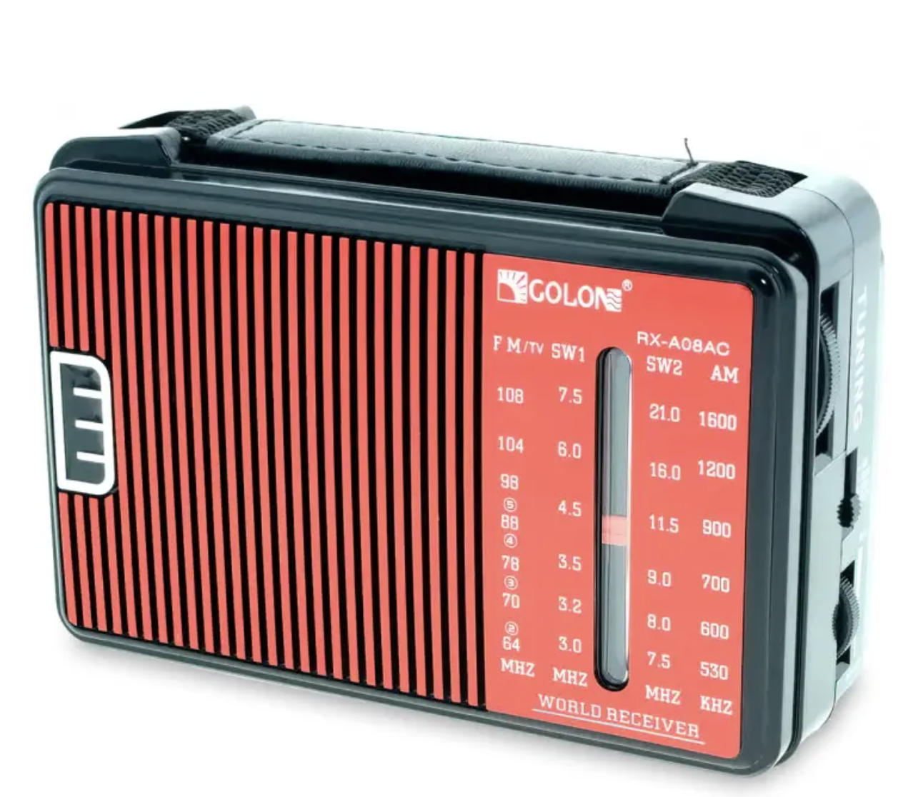 Портативний радіоприймач GOLON RX-A08 AC від мережі 220В ∙ Радіоприймач GOLON RX-A08 на батарейках - мініатюра 6