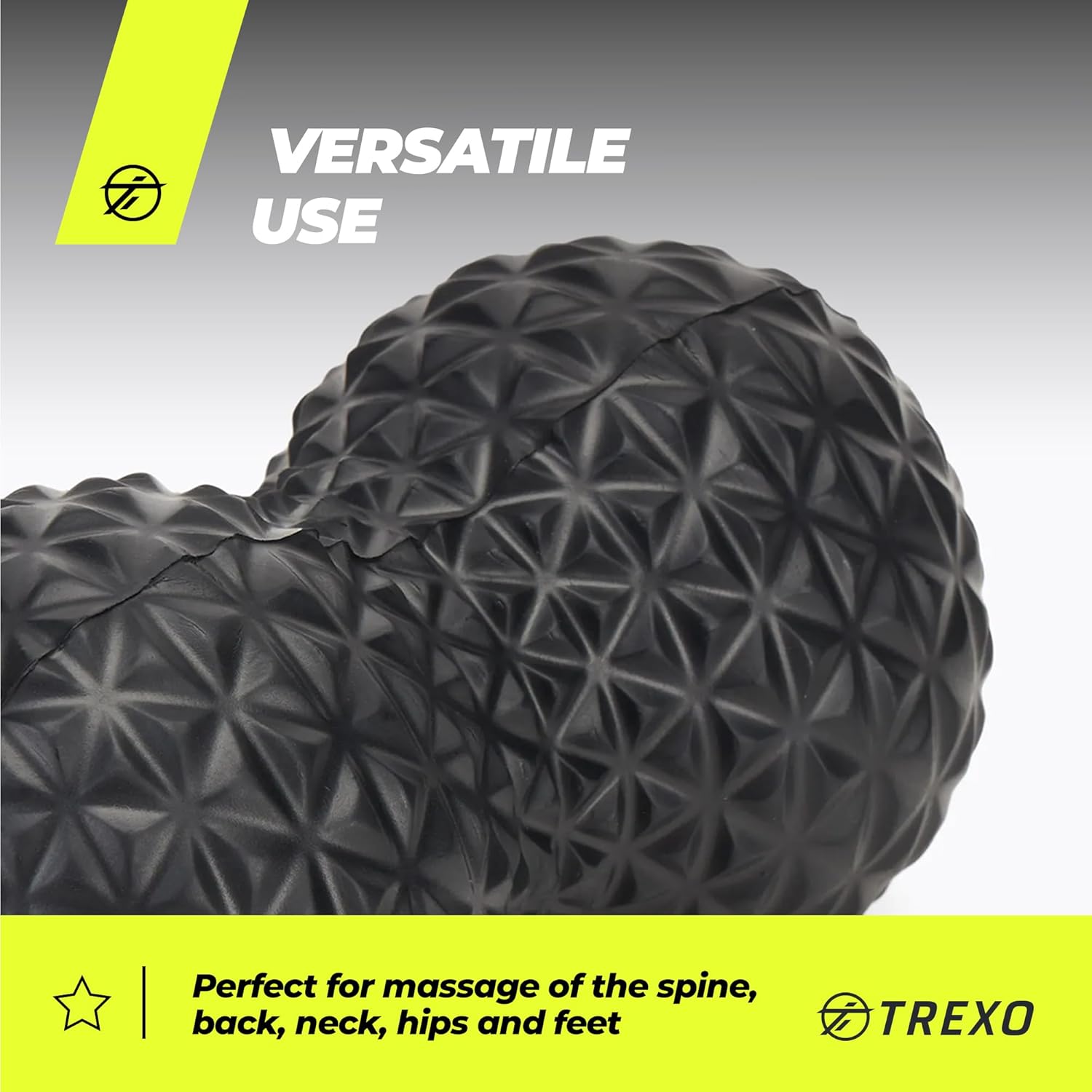 Фітнес-ролик із подвійним масажним м’ячем 16×9 см ∙ Набір для масажу ND-5274 - мініатюра 3