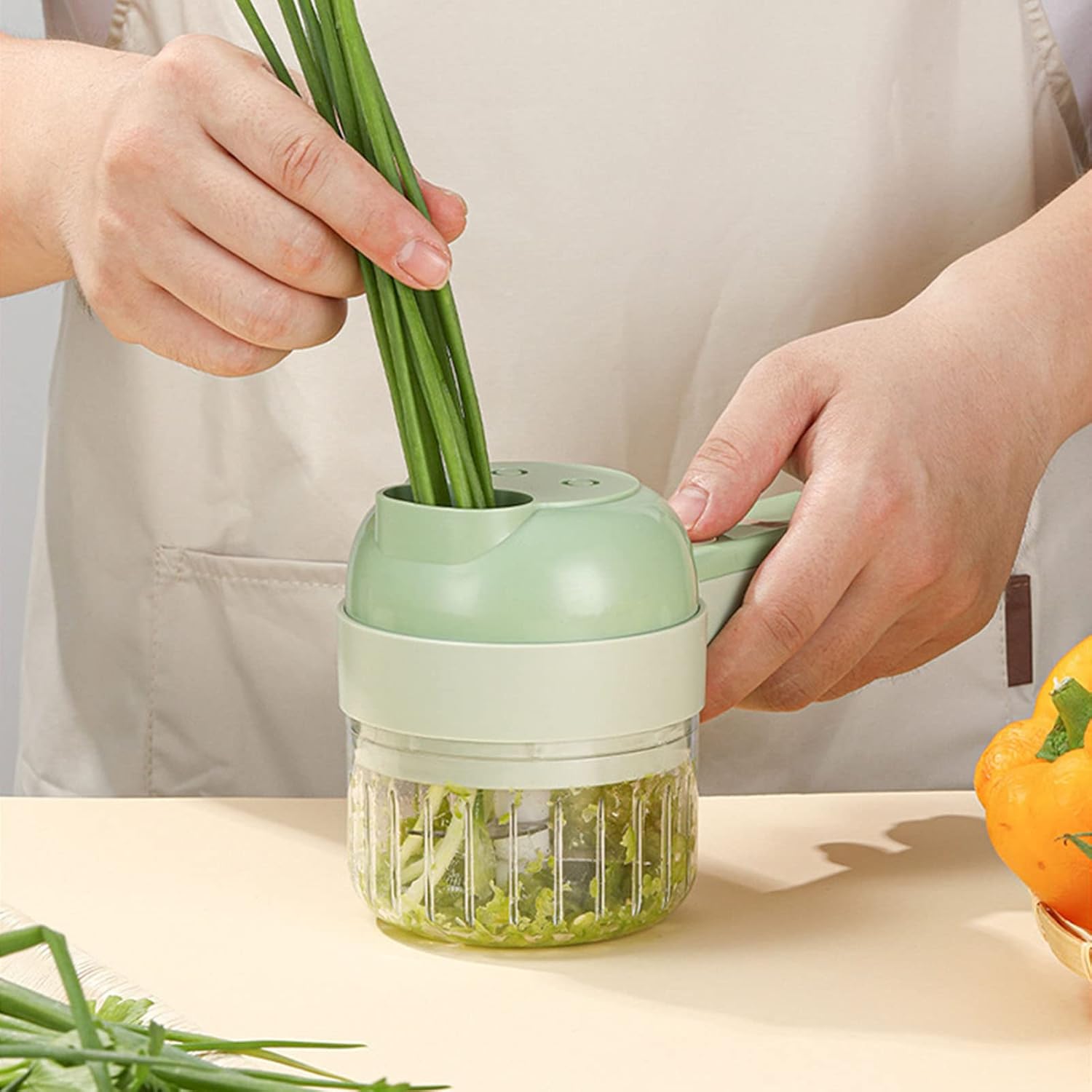 Ручний електричний різак для овочів 4 в 1 ∙ Електричний подрібнювач Food Chopper Catling - мініатюра 6