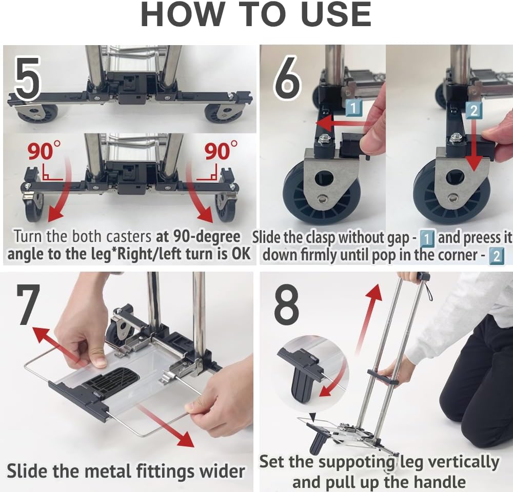 Складна візок для покупок ∙ Універсальний візок для покупок - мініатюра 6