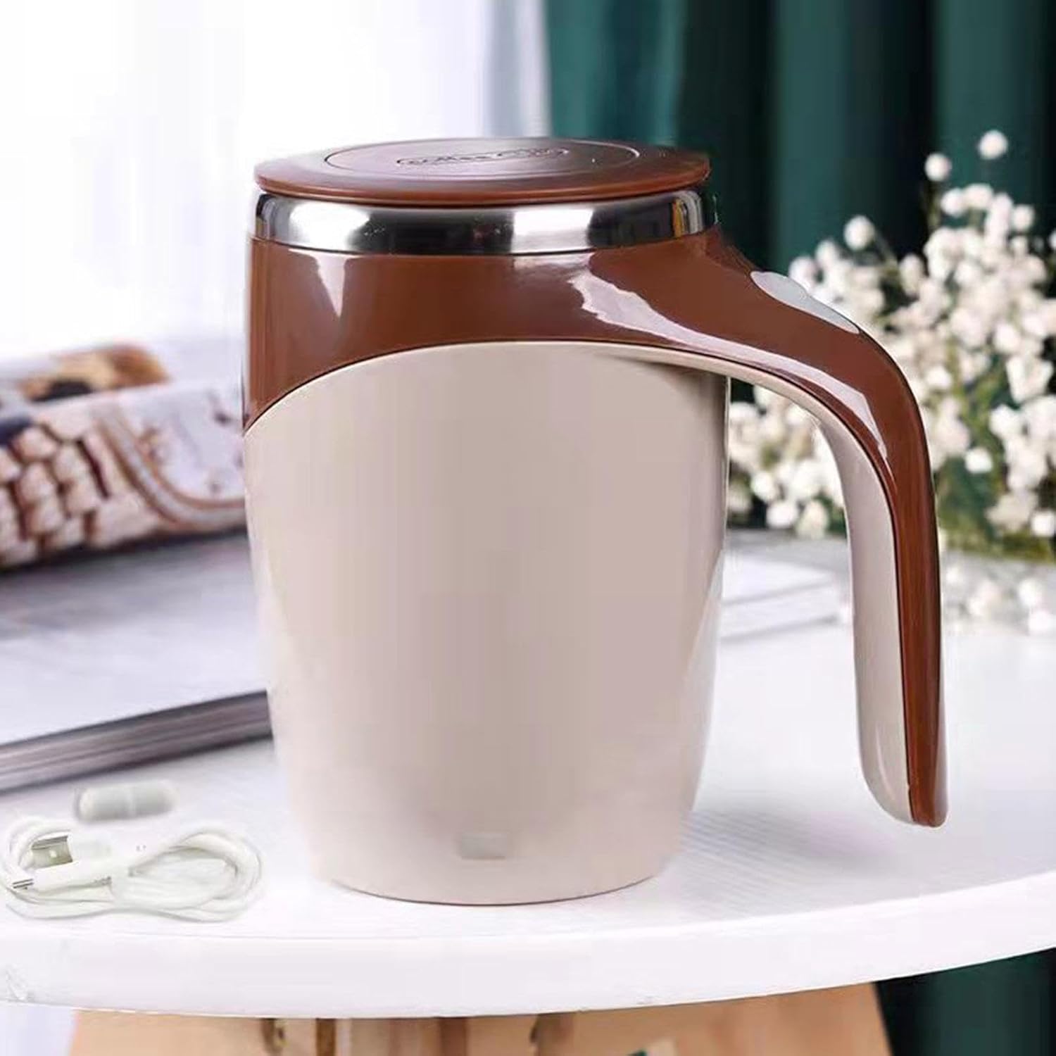 Термо-чашка-мішалка Mixing cup 380 мл ∙ Розумна чашка Mixing cup 380 мл з автоматичним перемішуванням - мініатюра 5