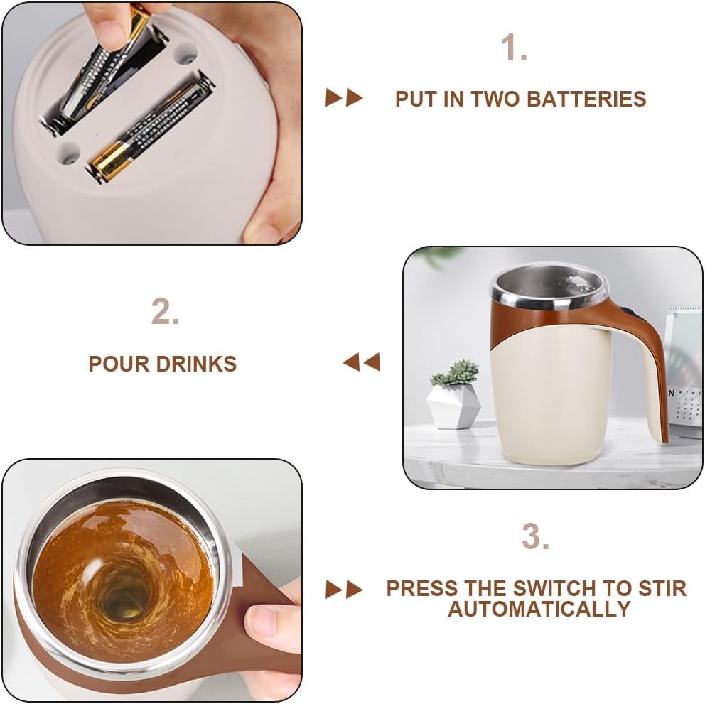Термо-чашка-мішалка Mixing cup 380 мл ∙ Розумна чашка Mixing cup 380 мл з автоматичним перемішуванням - мініатюра 6
