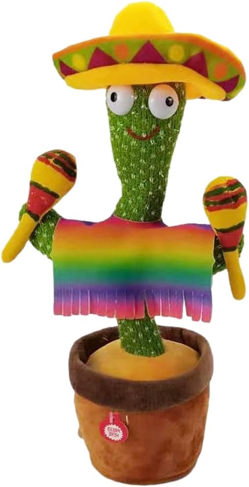 Інтерактивна іграшка Говорящий кактус для дітей ∙ Кактус мексиканець від USB в одежі