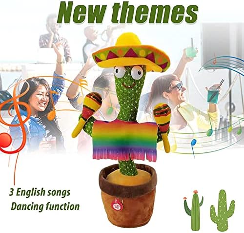 Інтерактивна іграшка Говорящий кактус для дітей ∙ Кактус мексиканець від USB в одежі - мініатюра 6