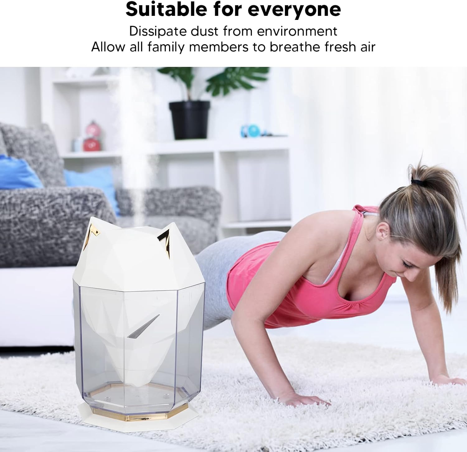 Портативний зволожувач повітря Kinscoter Guardian Wolf SH-L162 ∙ Зволожувач повітря у вигляді голови вовка 650 мл - мініатюра 3