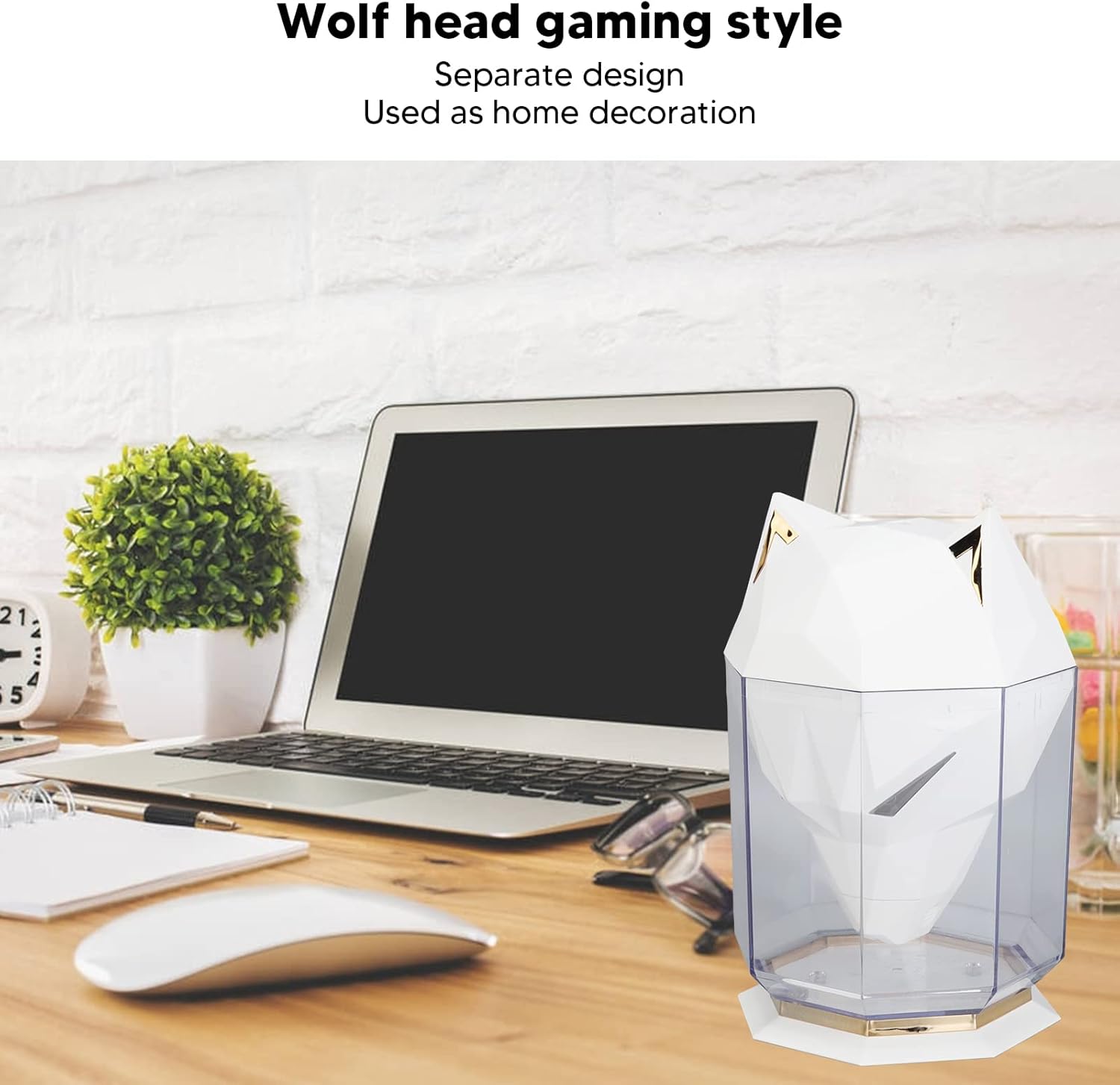 Портативний зволожувач повітря Kinscoter Guardian Wolf SH-L162 ∙ Зволожувач повітря у вигляді голови вовка 650 мл - мініатюра 9