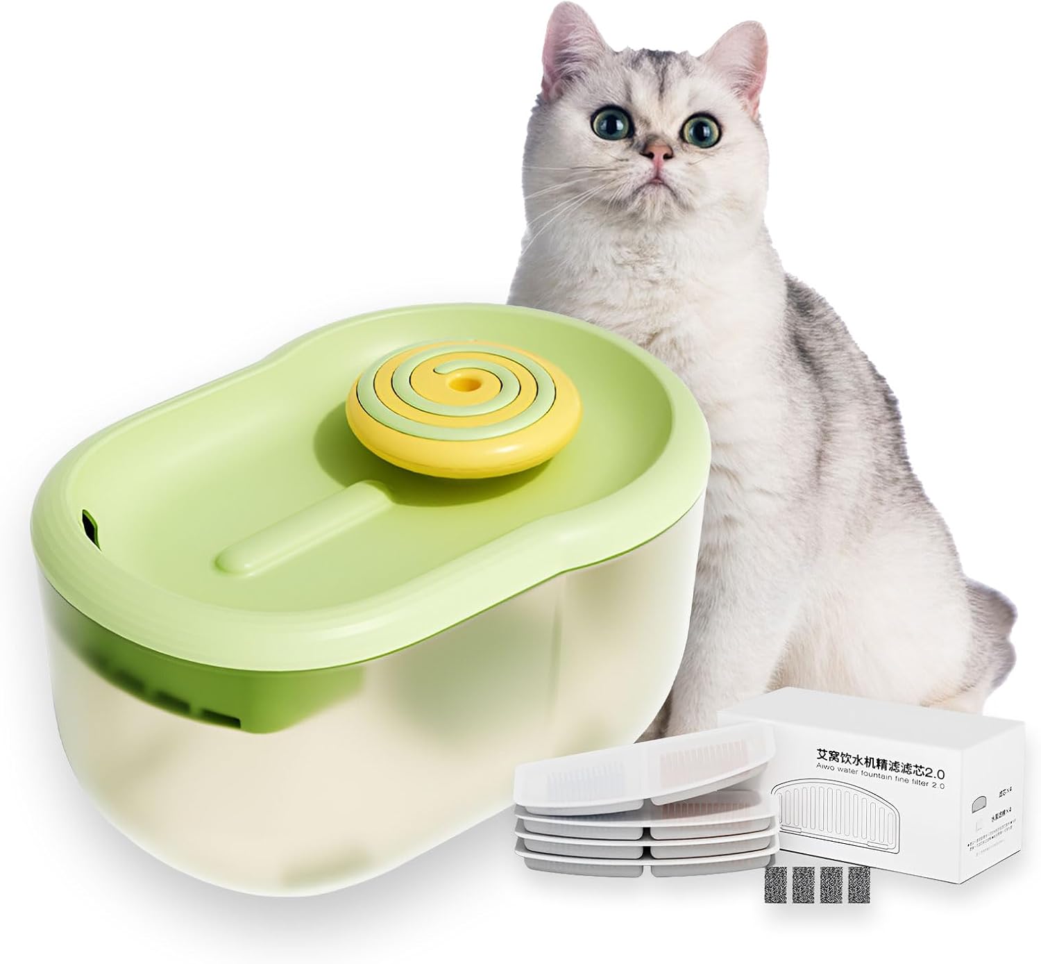 Автоматична поїлка-фонтанчик для тварин від USB 2,2 л ∙ Поїлка-фонтан для котів та інших домашніх улюбленців