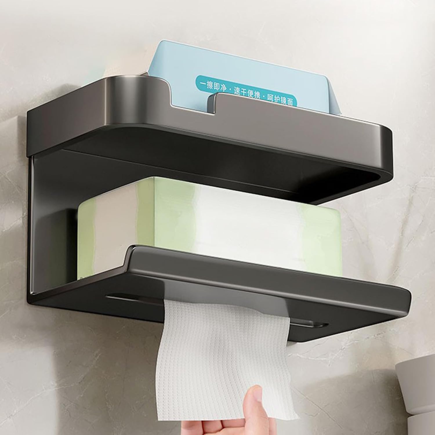 Контейнер для серветок, туалетного паперу, настінний органайзер LY-963 ∙ Настінний органайзер LY-963 для серветок і паперу - мініатюра 2