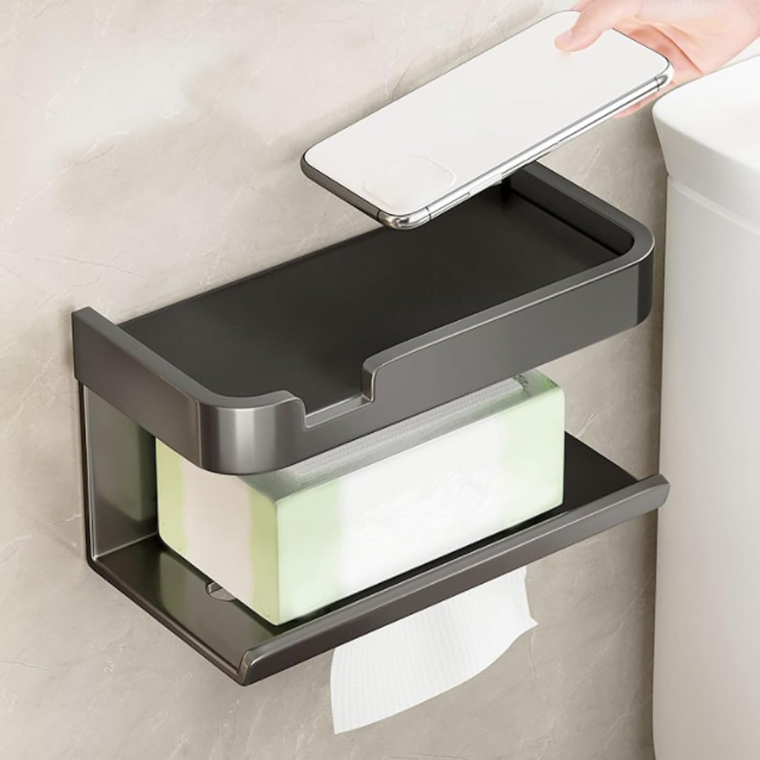 Контейнер для серветок, туалетного паперу, настінний органайзер LY-963 ∙ Настінний органайзер LY-963 для серветок і паперу - мініатюра 3