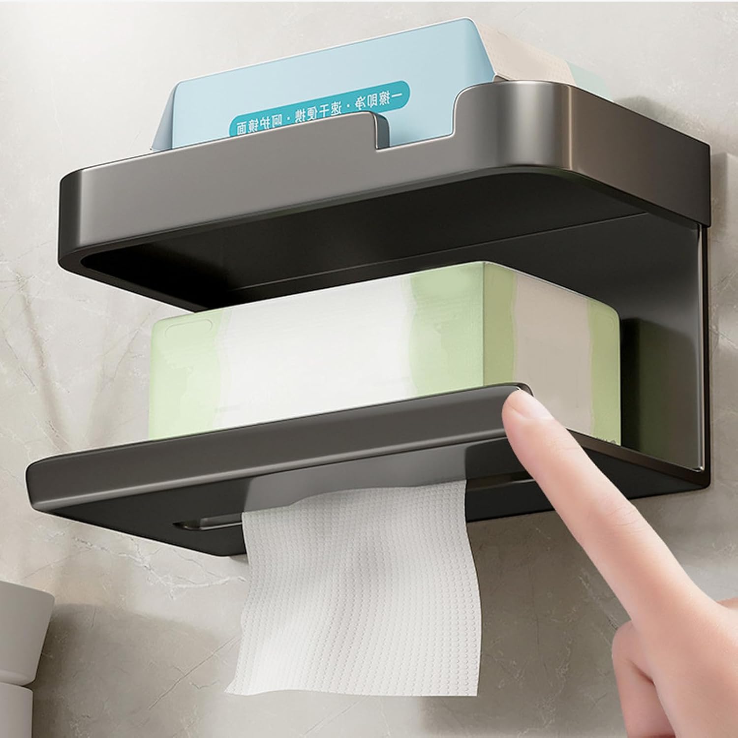 Контейнер для серветок, туалетного паперу, настінний органайзер LY-963 ∙ Настінний органайзер LY-963 для серветок і паперу - мініатюра 4