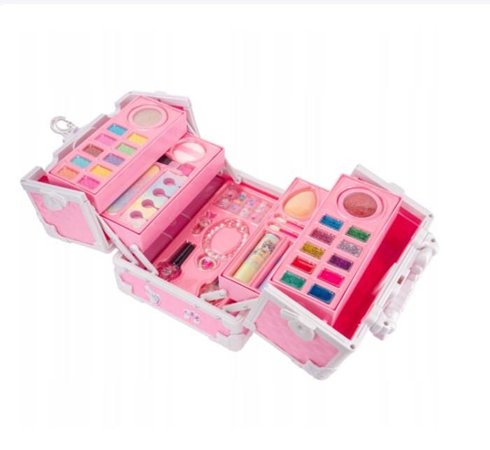 Коробка з косметикою - 22 предмети для маленької принцеси ∙ Дитячий набір 22 предмети косметики для ігор та творчості - мініатюра 2