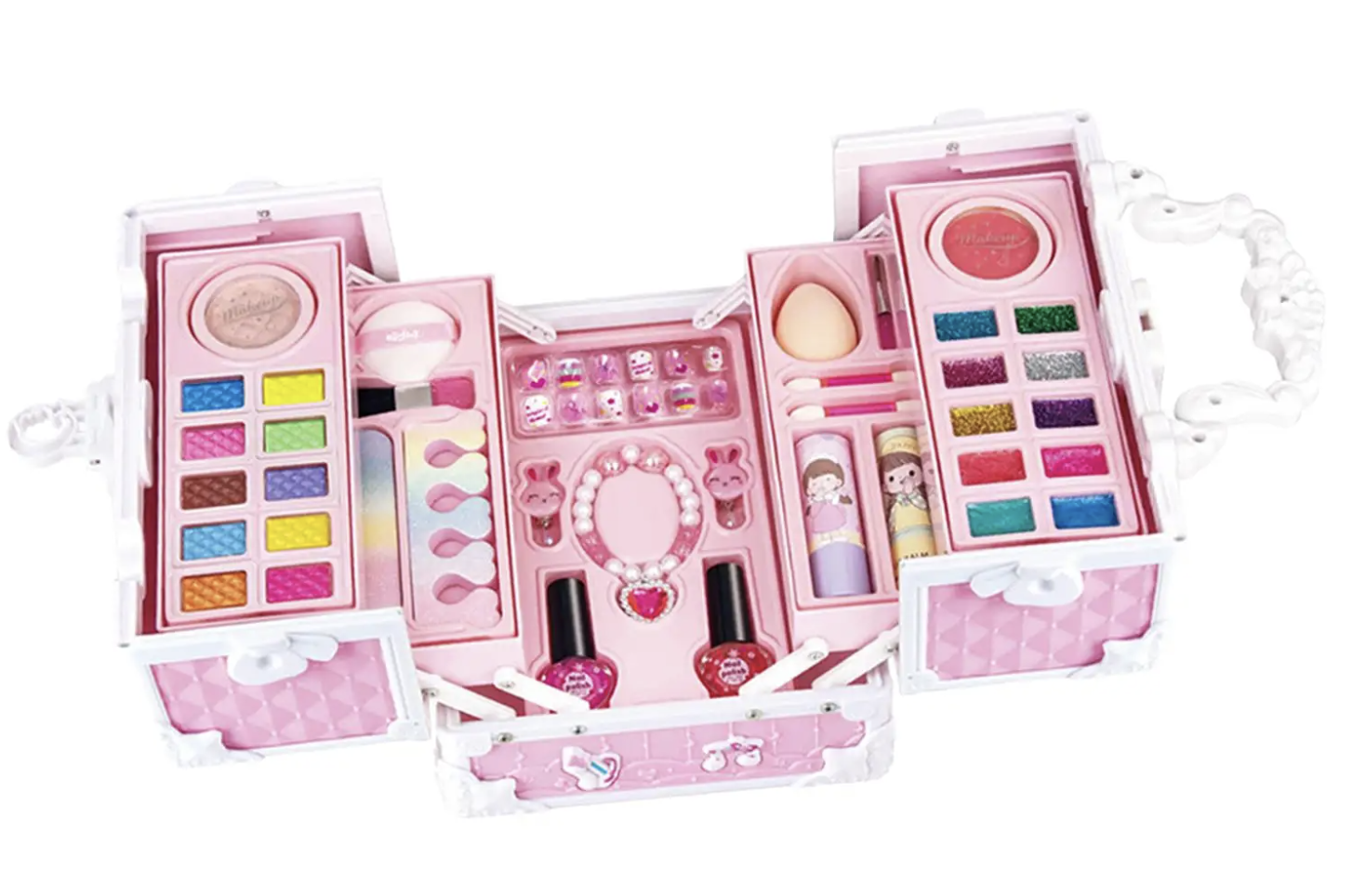 Коробка з косметикою - 22 предмети для маленької принцеси ∙ Дитячий набір 22 предмети косметики для ігор та творчості - мініатюра 10