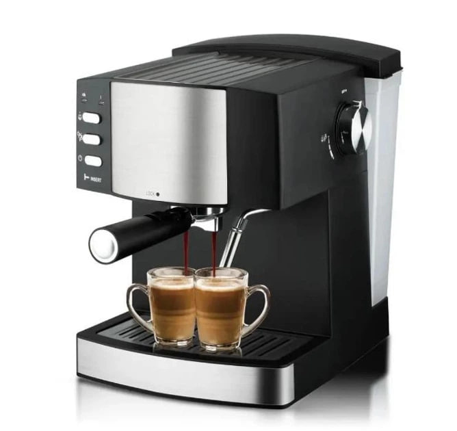 Домашня кавоварка MS-113 з капучинатором 850 Вт з кнопковим керуванням ∙ Кавоварка Domotec MS-113 850W з функцією капучино