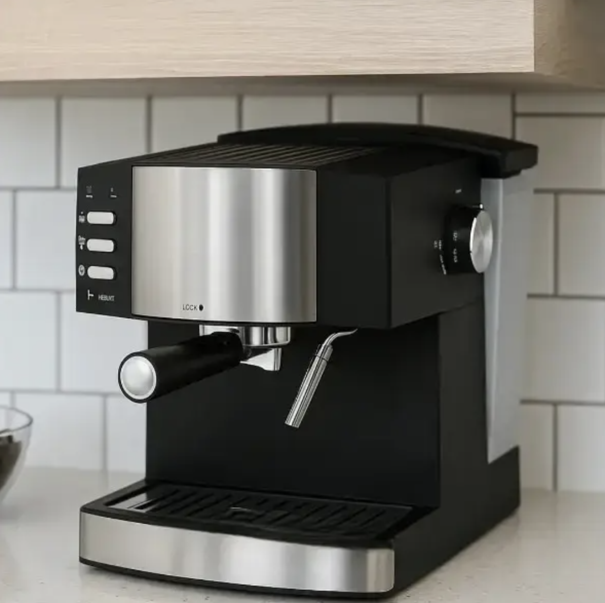 Домашня кавоварка MS-113 з капучинатором 850 Вт з кнопковим керуванням ∙ Кавоварка Domotec MS-113 850W з функцією капучино - мініатюра 6