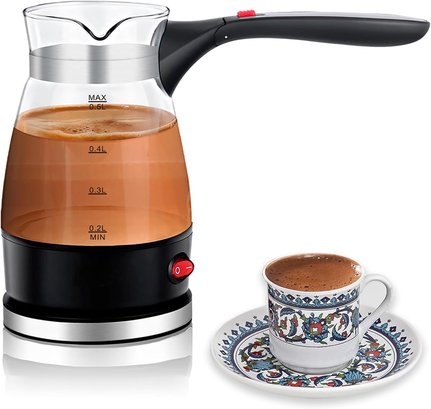Електричний кавоварка R-128 0,5 л 600 Вт ∙ Компактна кавоварка R-128 для дому