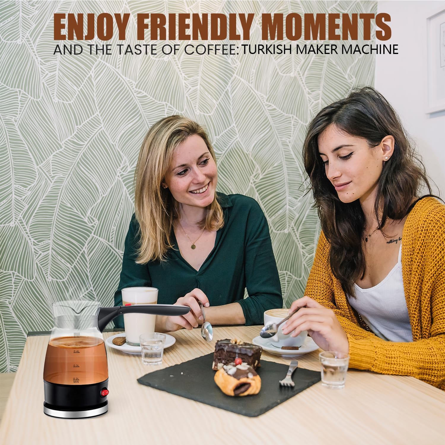 Електричний кавоварка R-128 0,5 л 600 Вт ∙ Компактна кавоварка R-128 для дому - мініатюра 10