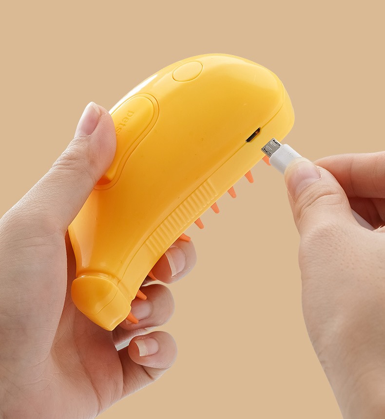 Парова щітка PET SPRAY BRUSH для вичісування вовни собак та котів з розпилювачем - мініатюра 4