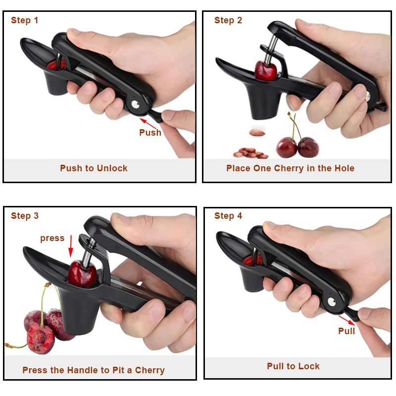 Механічний прилад для видалення кісточок з вишні Veleka Cherry Pitter - мініатюра 6