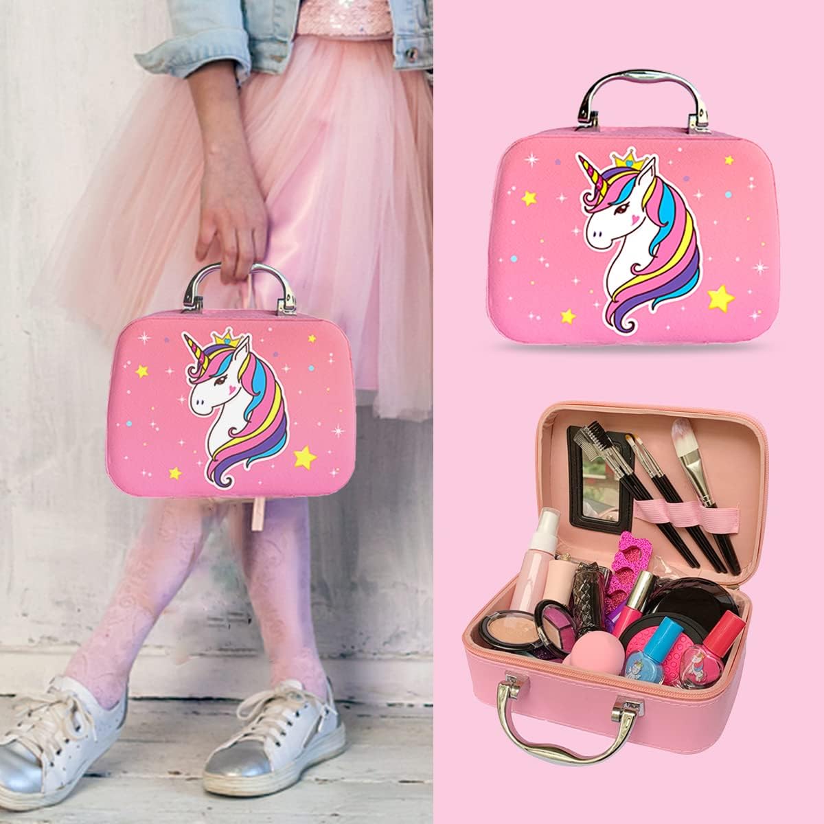 Набір дитячої декоративної косметики Make Up 25 предметів ∙ Дитячий набір краси 25 предметів у косметичці - мініатюра 4