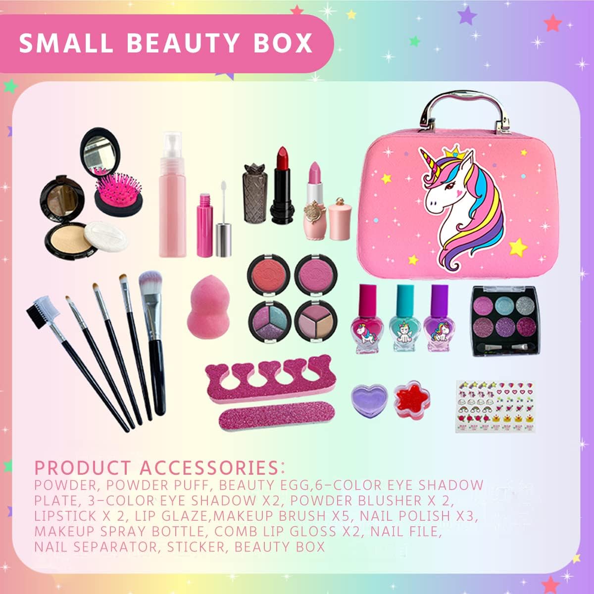 Набір дитячої декоративної косметики Make Up 25 предметів ∙ Дитячий набір краси 25 предметів у косметичці - мініатюра 6