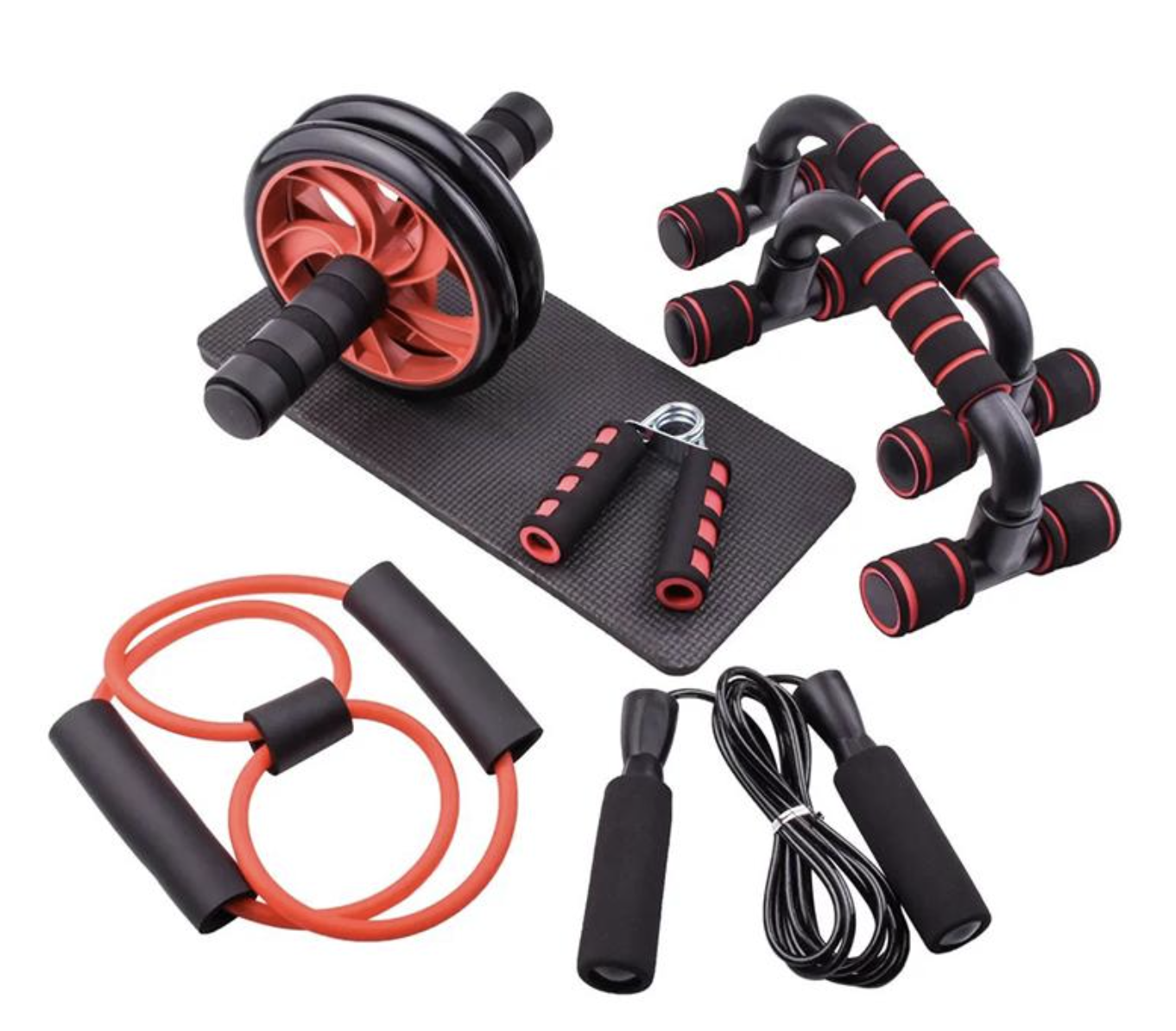 Універсальний комплект для тренувань 7-в-1 повний тренажерний набір для дому ∙ Набір для домашнього тренажерного залу 7 в 1 - мініатюра 4