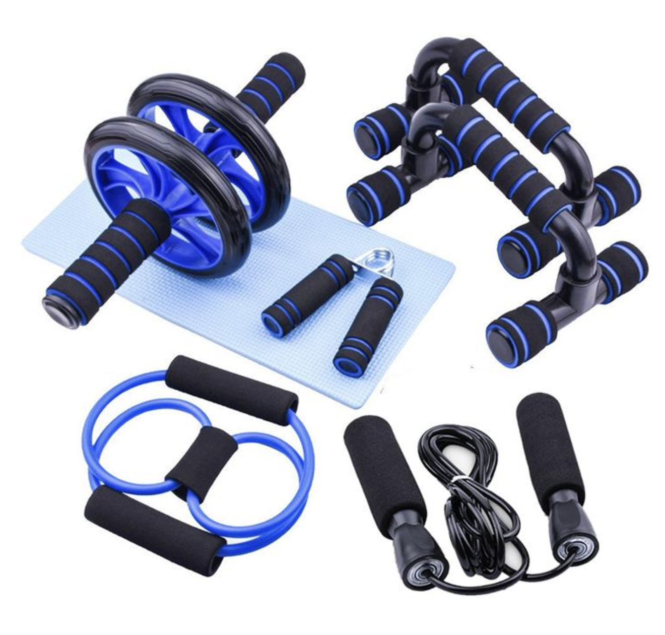 Універсальний комплект для тренувань 7-в-1 повний тренажерний набір для дому ∙ Набір для домашнього тренажерного залу 7 в 1 - мініатюра 10