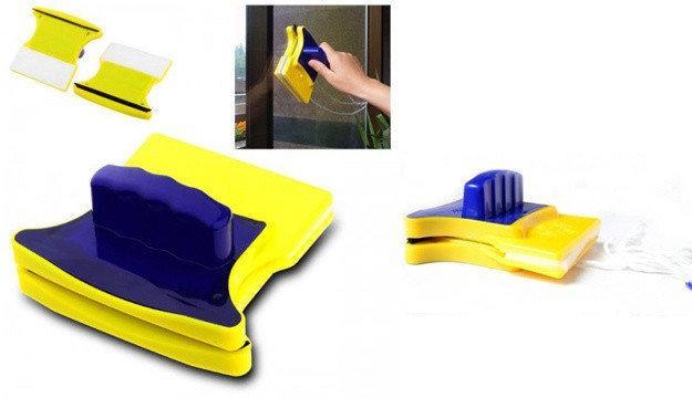 Магнітна щітка для миття вікон з двох сторін Double Faced Glass Сlean - мініатюра 2