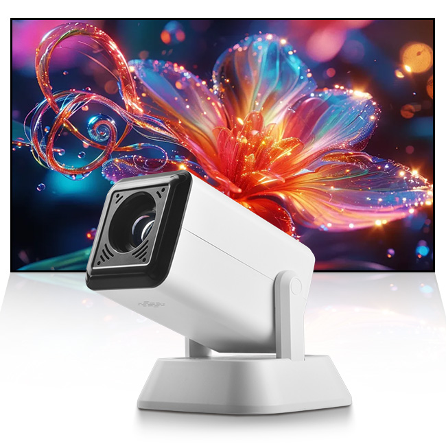 Портативний міні-проєктор Q7 Wi-Fi з акумулятором 4000 мАг ∙ Акумуляторний проєктор Q7 Wi-Fi - мініатюра 3