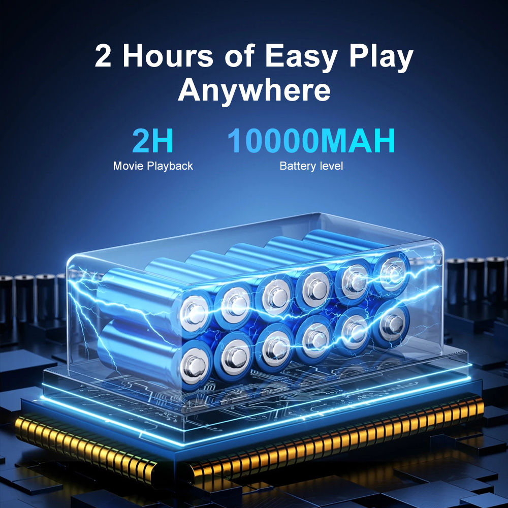 Портативний міні-проєктор Q7 Wi-Fi з акумулятором 4000 мАг ∙ Акумуляторний проєктор Q7 Wi-Fi - мініатюра 5