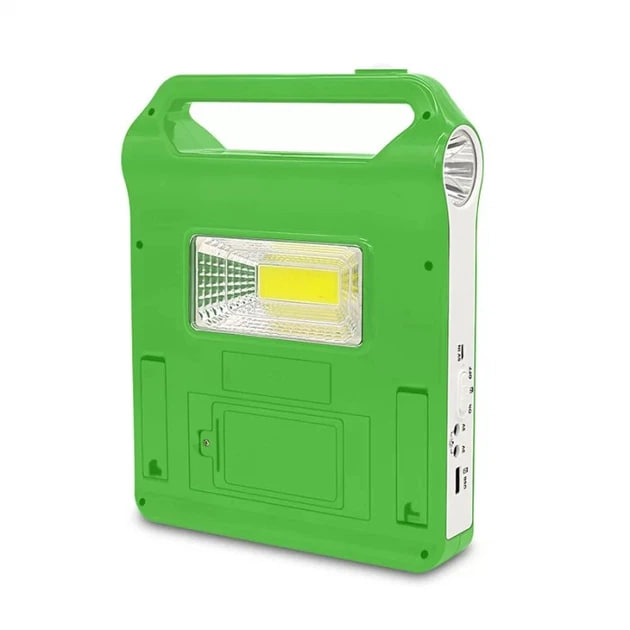 Ліхтар LED EP-038A Power Bank із сонячною панеллю та 2 лампочками ∙ Багатофункціональний ліхтар EP-038A із зарядкою від сонця та USB - мініатюра 3