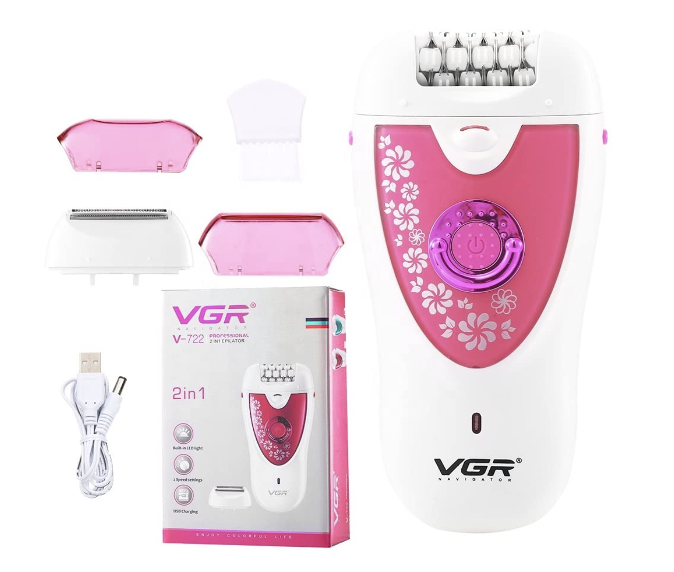 Багатофункціональний епілятор VGR V-722 для догляду за тілом ∙ Епілятор VGR V-722 для видалення небажаного волосся