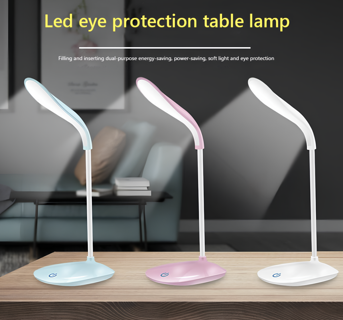 Світлодіодна настільна лампа з USB та 3 рівнями яскравості ∙ Настільна LED-лампа USB з сенсорним керуванням - мініатюра 8