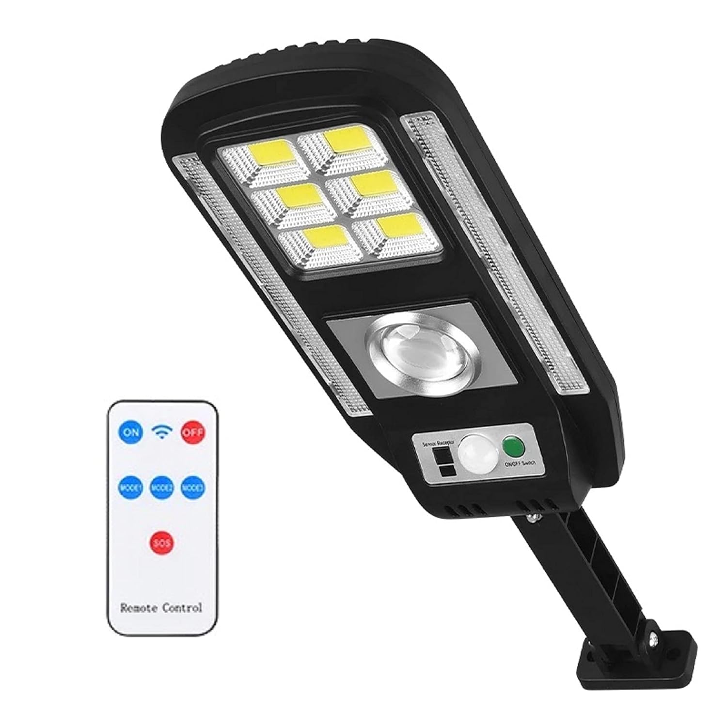 Прожектор LED настенный CL-728 сенсорный уличный с солнечной панелью и пультом ∙ Уличный солнечный светильник CL-728 с датчиком движения и пультом - мініатюра 2