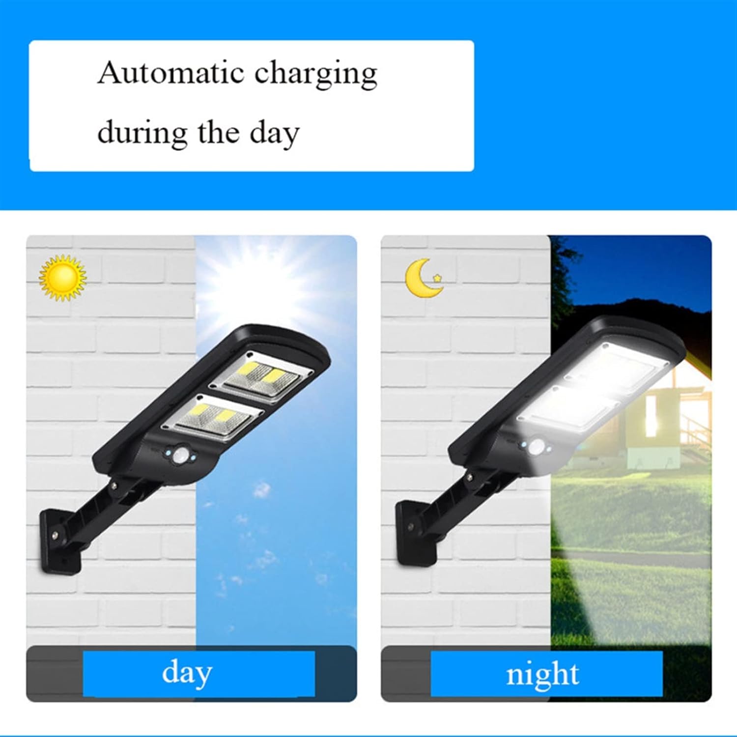 Прожектор LED настінний LL-68T сенсорний вуличний із сонячною панеллю та пультом ∙ Вуличний LED-прожектор LL-68T із сонячною батареєю та пультом - мініатюра 7