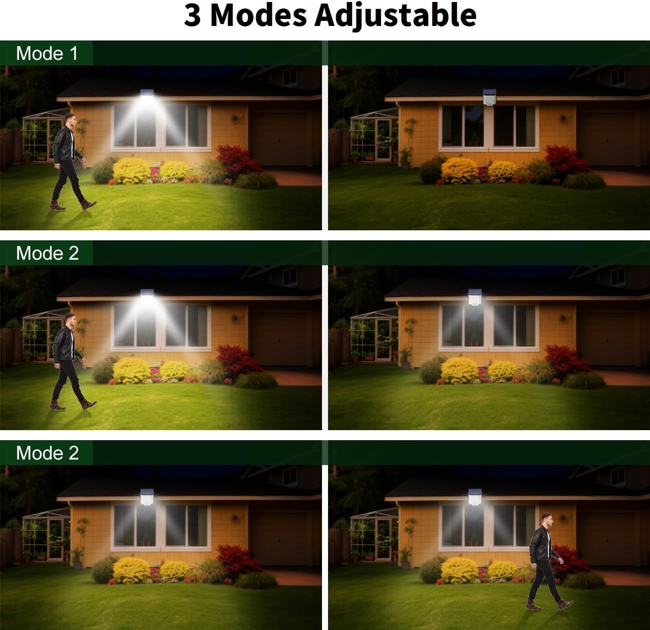 Прожектор LED настінний YT-66 сенсорний вуличний із сонячною панеллю та пультом ∙ Вуличний сонячний LED-світильник YT-66 з датчиком руху - мініатюра 5