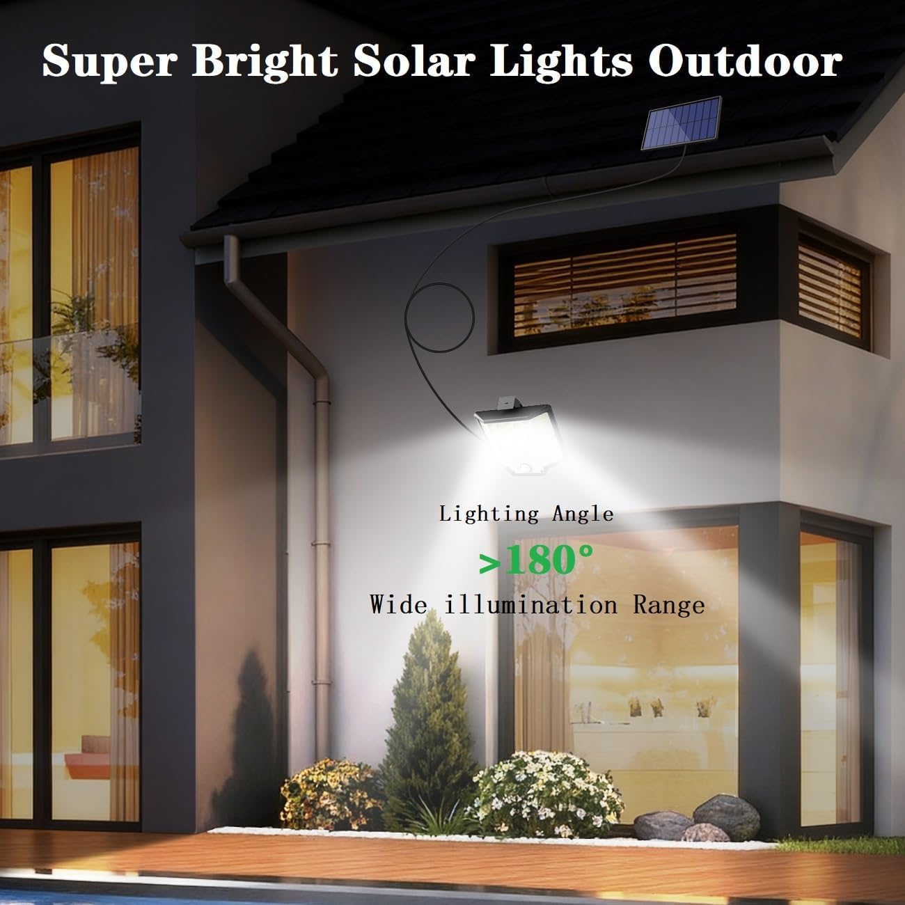 Прожектор LED настінний YT-66 сенсорний вуличний із сонячною панеллю та пультом ∙ Вуличний сонячний LED-світильник YT-66 з датчиком руху - мініатюра 8