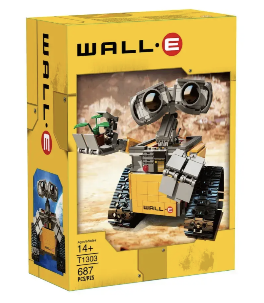 Конструктор робот Валлі WALL-E 687 деталей з рухомими руками та колесами ∙ 3D конструктор Будівельні Блоки Робот Валлі 687 деталей - мініатюра 2