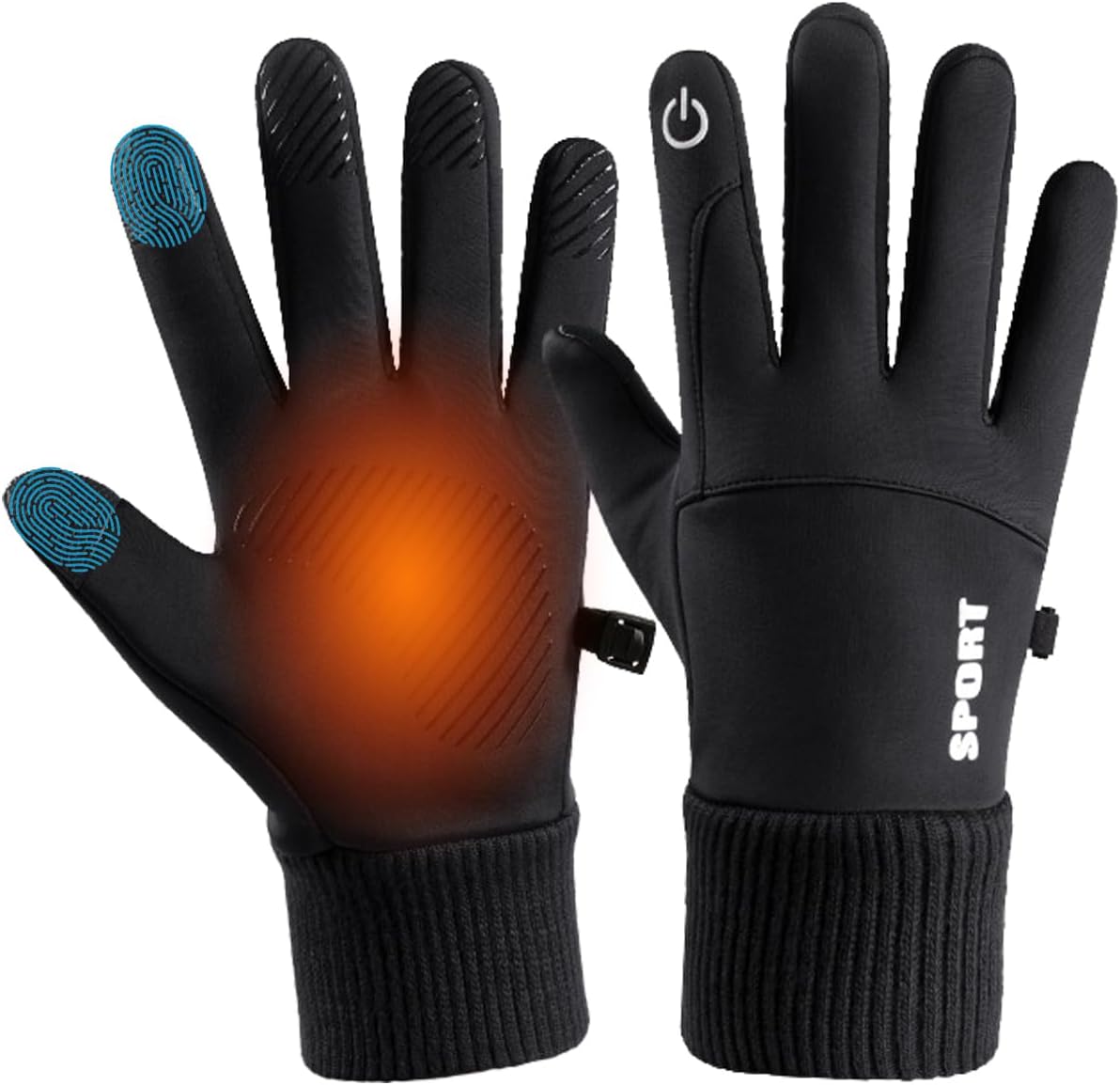 Зимові теплі водонепроникні рукавички для їзди на велосипеді, бігу, мотоцикла та лижного спорту ∙ Сенсорні рукавички для смартфона