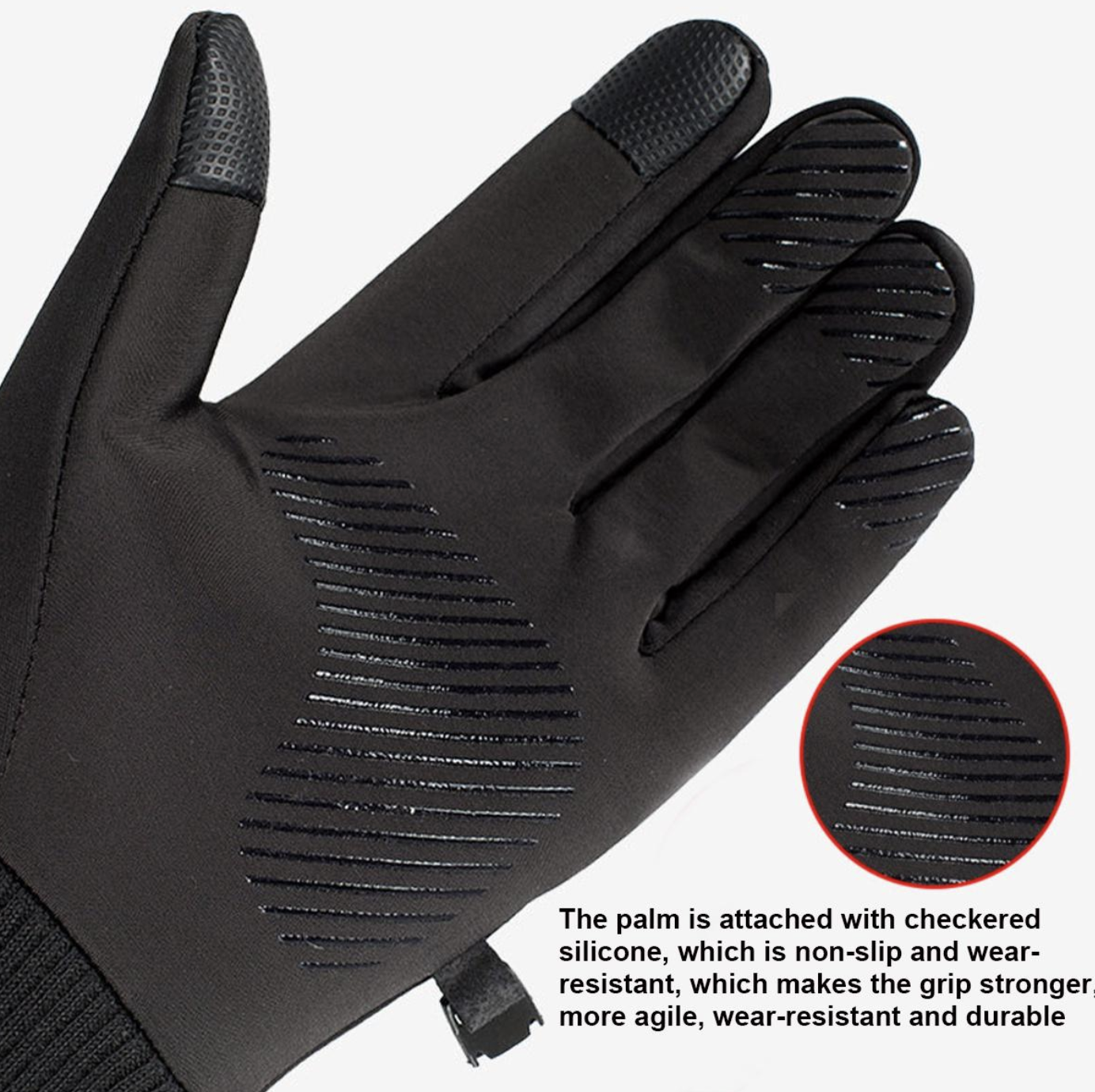 Зимові теплі водонепроникні рукавички для їзди на велосипеді, бігу, мотоцикла та лижного спорту ∙ Сенсорні рукавички для смартфона - мініатюра 8