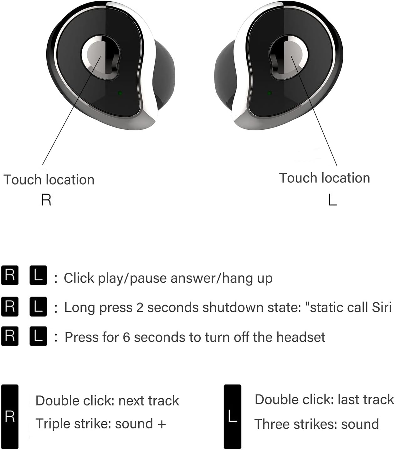 Бездротові Bluetooth-наушники MDR HBQ SE6 TWS ∙ Наушники TWS HBQ SE6 бездротові легкі кристально чистий звук - мініатюра 5