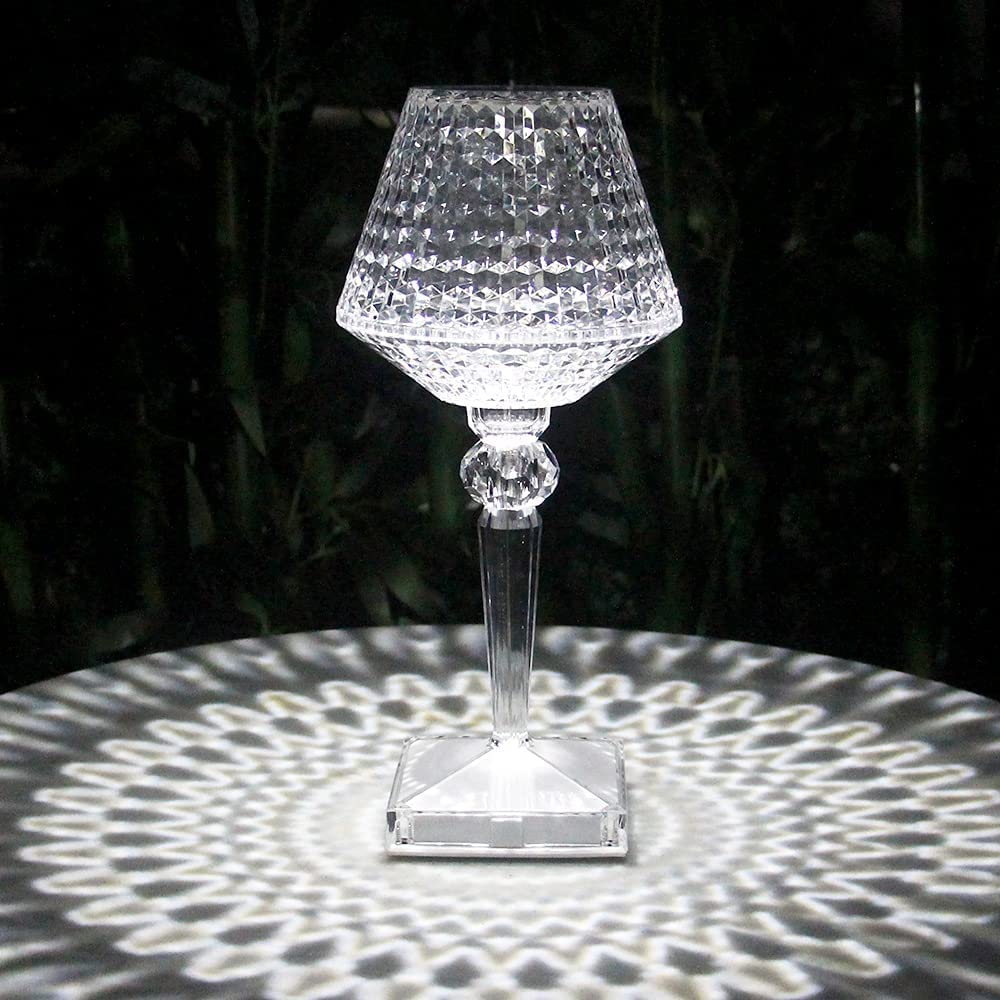 Нічник-лампа 3D Кристал акумуляторний із сенсорним керуванням та 3 режимами 26 см ∙ Лампа-нічник 3D Кристал із сенсорним керуванням - мініатюра 2