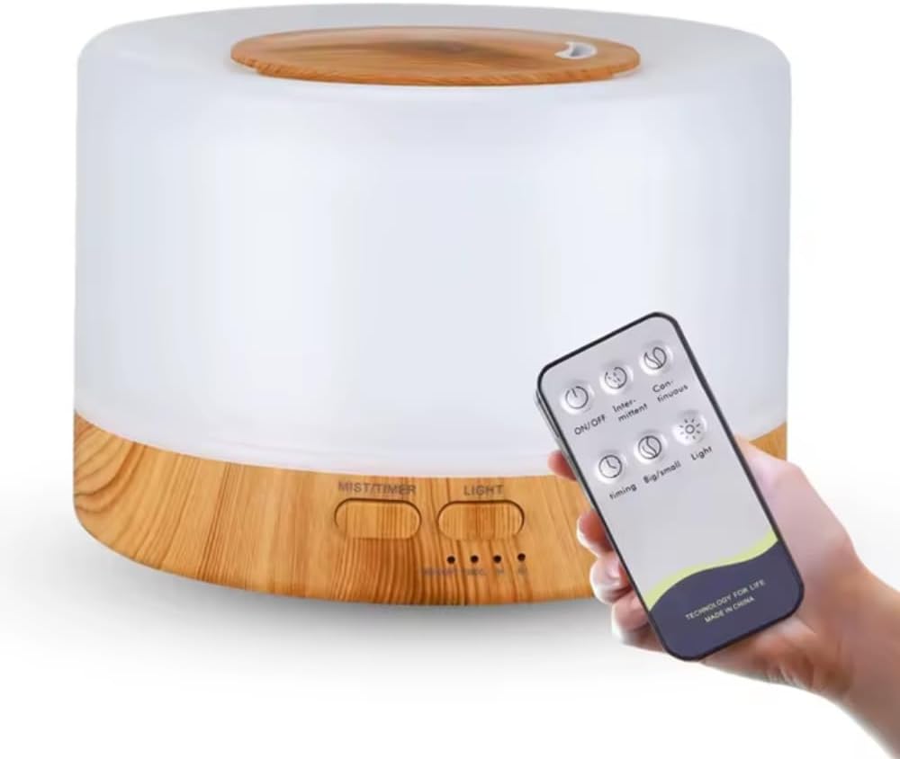 Зволожувач повітря очищувач 3в1 ультразвуковий безшумний аромадифузор 700 мл ∙ Портативний зволожувач VMHouse з LED-нічником для дому