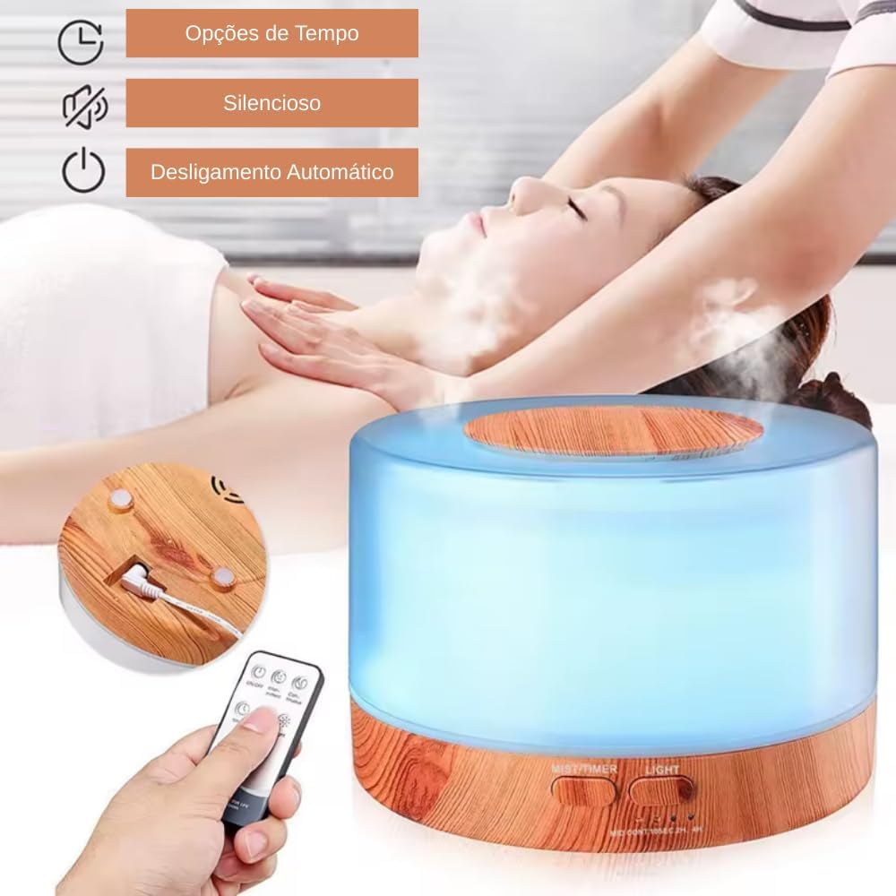 Зволожувач повітря очищувач 3в1 ультразвуковий безшумний аромадифузор 700 мл ∙ Портативний зволожувач VMHouse з LED-нічником для дому - мініатюра 9